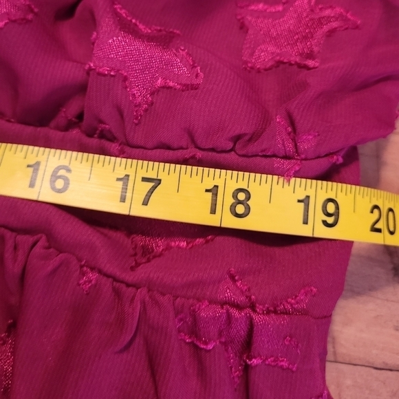 Midi Clip Dot Chiffon Tiered Dress Size 1X - Picture 6 of 12